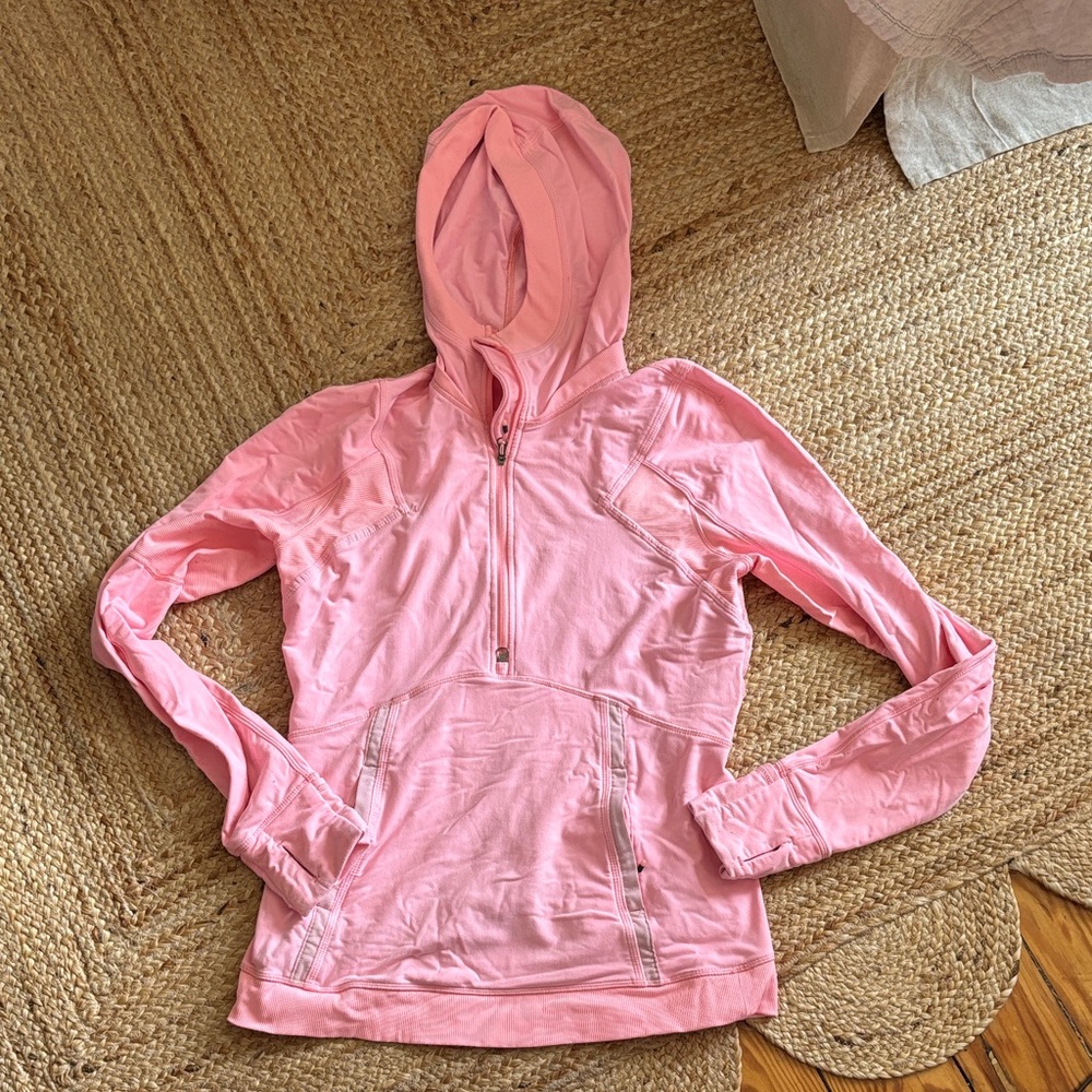 Lululemon pink 1/4 zip pullover